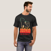 T-shirt Né pour la pêche (Devant entier)