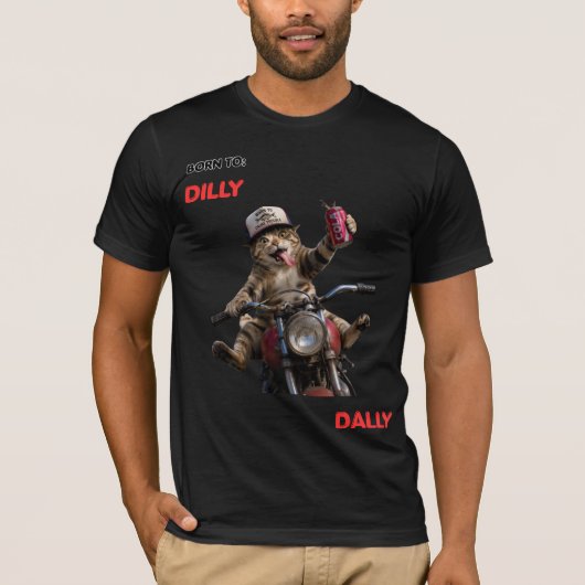 T-shirt Né pour lambiner (Devant)