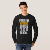 T-shirt Né Pour Le Tricot (Devant entier)