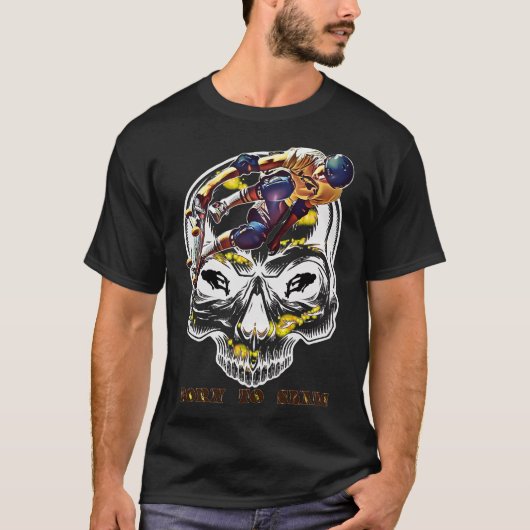 T-shirt Né pour patiner (Devant)