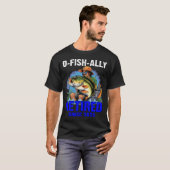 T-shirt Né pour pêcher (Devant entier)