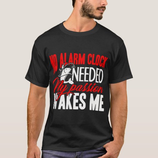 T-shirt Né pour pêcher forcé de travailler (Devant)
