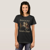 T-shirt Né pour plaisanter, forcé de jouter (Devant entier)