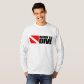 T-shirt Né Pour Plonger (Devant entier)