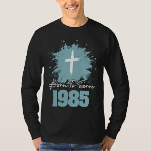 T-shirt Né pour servir 1985
