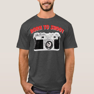 T-shirt Né Pour Tirer Caméra Geek Conception Cadeau