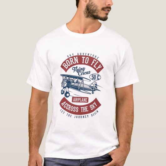 T-shirt Né pour voler (Devant)