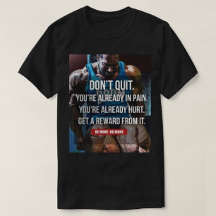 T-shirt Ne quittez pas - Exercice de musculation Motivatio