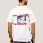 T-shirt Ne rapportez pas pour le devoir (Dos)