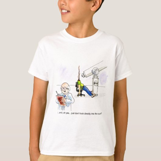 T-shirt Ne regarde pas dans le soleil ! (Devant)