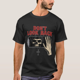 T-shirt Ne regardez pas derrière Grim Reaper Shirt - Hallo