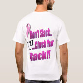 T-shirt Ne relâchez pas…  Je vérifierai votre support (les (Dos)