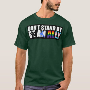 T-shirt Ne restez pas là, soyez un allié pour BLM handicap