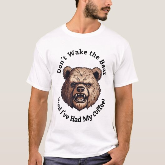 T-shirt Ne réveille pas l'ours (Devant)