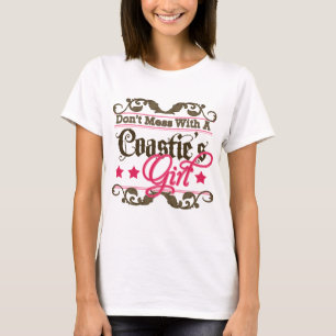 T-shirt Ne salissez pas avec la fille d'un Coastie