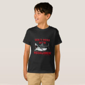 T-shirt Ne salissez pas avec Megalodon ! (Devant entier)