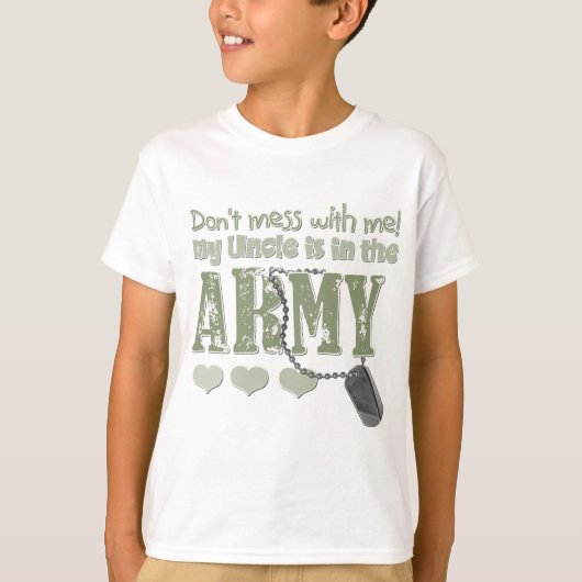 T-shirt Ne salissez pas avec moi que mon oncle est dans (Devant)