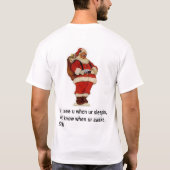 T-SHIRT NE SALISSEZ PAS AVEC PÈRE NOËL (Dos)