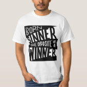 T-shirt Né Sinner Noir/Blanc Hip hop (Devant)