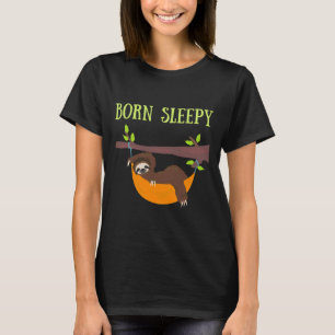 T-shirt Né Sleepy Sloth Design