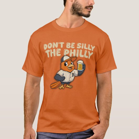 T-shirt Ne sois pas idiot, le baseball de Philly (Devant)