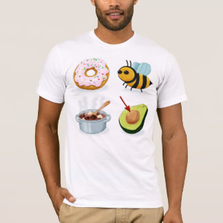 T-shirt Ne sois pas stupide Rebus (avant)