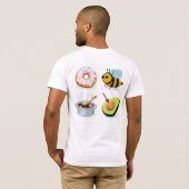 T-shirt Ne Sois Pas Stupide Rébus (Dos) (Dos entier)