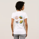 T-shirt Ne Sois Pas Stupide Rébus (dos) (Dos entier)