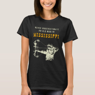 T-shirt Ne Sous-Estime Jamais Un Vieil Homme Dans Le Missi