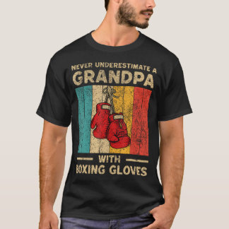 T-shirt Ne sous-estimez jamais un vieil homme avec des gan