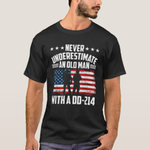 T-shirt Ne Sous-Estimez Jamais Un Vieux Homme Avec Un Dd21