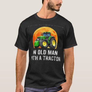 T-shirt Ne Sous-Estimez Jamais Un Vieux Homme Avec Un Trac