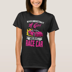 T-shirt Ne Sous-Estimez Jamais Une Course De Voiture Pour