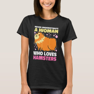 T-shirt Ne sous-estimez jamais une femme qui aime les hams
