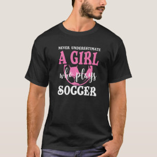 T-shirt Ne Sous-Estimez Jamais Une Fille Qui Joue Au Cool 
