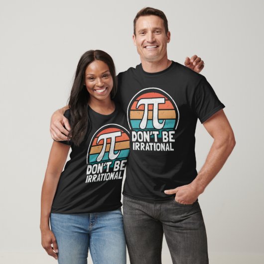 T-shirt Ne soyez pas irrationnel Retro Pi Day Math Enseign (Unisexe)