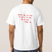 T-shirt Ne soyez pas pris pour mort (Dos)