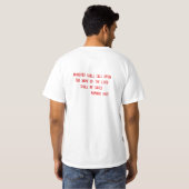 T-shirt Ne soyez pas pris pour mort (Dos entier)