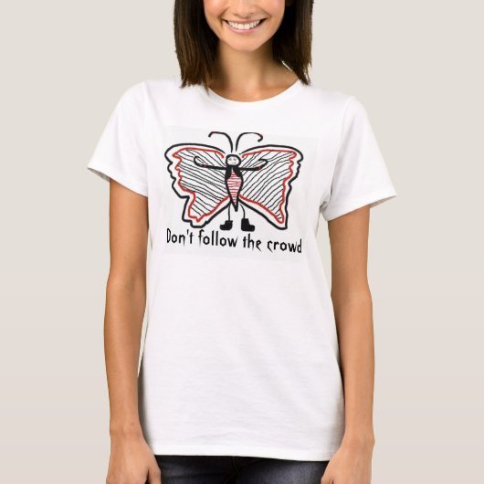 T-shirt Ne suivez pas la foule (Devant)