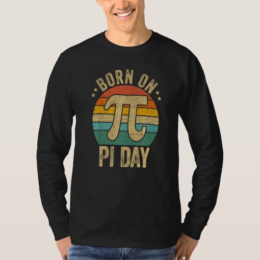 T-shirt Né Sur Pi Day équations mathématiques Geek de couc (Devant)