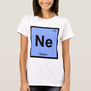 T-shirt Ne - Symbole de table périodique de la chimie du n