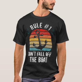 T-shirt Ne Tombez Pas Du Bateau Ponton Bateau Voile Marin