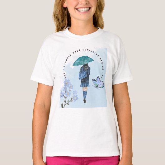 T-shirt Ne tombez pas sur quelque chose derrière vous (Devant)