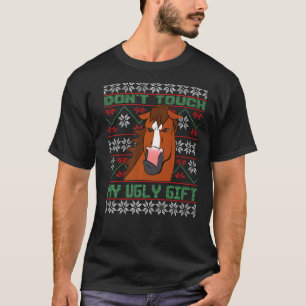 T-shirt Ne touchez pas cavalier de cheval châtaignier laid