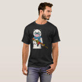 T-shirt Ne Touchez Pas Mon Panda Téléphone Avec Un T-Shir  (Devant entier)