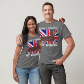 T-shirt Ne touchez pas mon Weiner Wiener Dog britannique p (Unisexe)