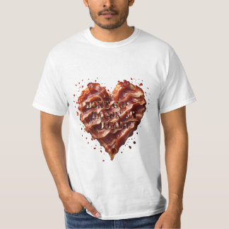 T-shirt Ne Va Pas Bacon Mon Coeur, Drôle