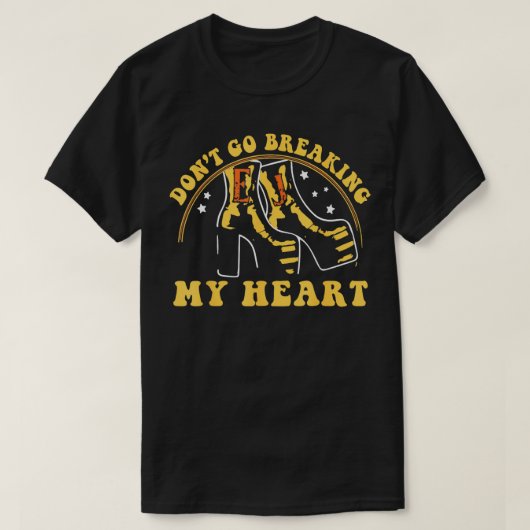 T-shirt Ne Va Pas Briser Mon Coeur Cowboy Bottes Racines V (Design devant)
