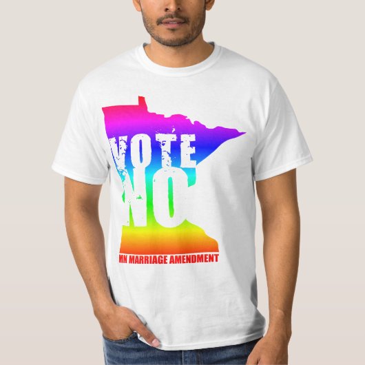 T-SHIRT NE VOTEZ AUCUN AMENDEMENT DE MARIAGE DU MINNESOTA (Devant)
