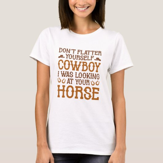 T-shirt Ne vous faites pas confiance CowboyB (Devant)